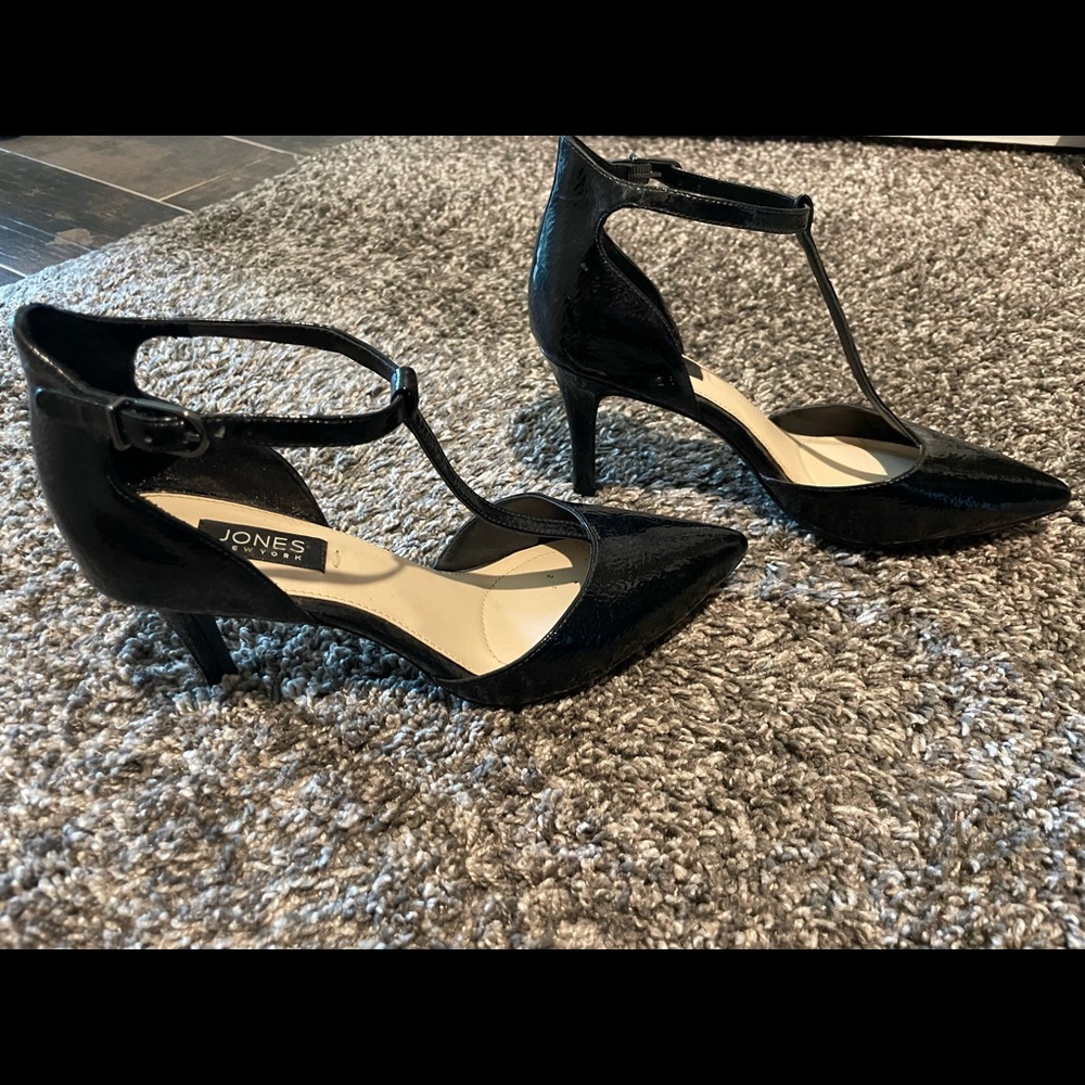 Black T-Strap heels